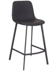 Faro - Black Faux Leather Barstool