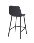 Faro - Black Faux Leather Barstool