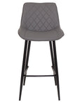 Finley - Grey Faux Leather Barstool