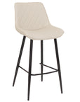 Finley - Taupe Faux Leather Barstool