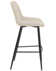 Finley - Taupe Faux Leather Barstool