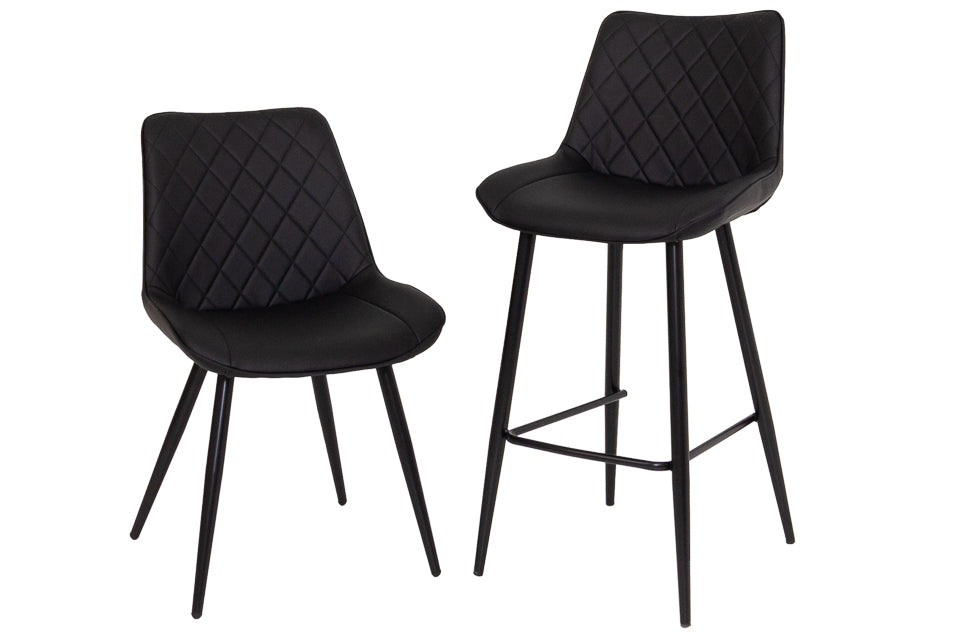 Finley - Black Faux Leather Dining Chair