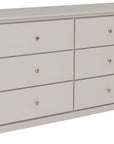 Hugo Taupe 6 Drawer Chest