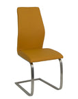 Imro Yellow Faux Leather Dining Chair