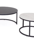 Keelin - Black & White Stone Coffee Tables