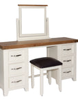 Milena - Cream & Oak Dresser Mirror
