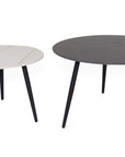 Nixon - Black & White Stone Coffee Tables