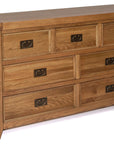 Odeon Oak 7 Drawer Dresser Chest