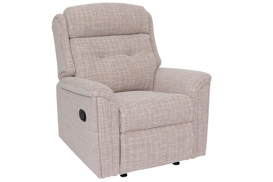 Roma Textured Fabric Manual Recliner