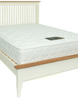 Sicily Cream And Oak 5 foot King Bed Frame