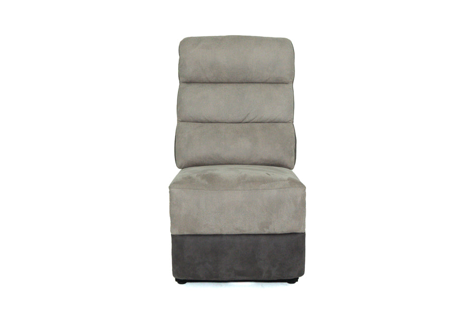 Vigo fabric Armless one Seater