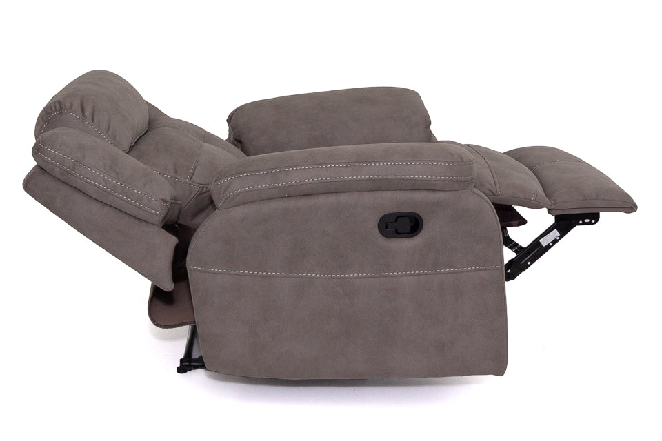 Yvette - Grey Manual Recliner