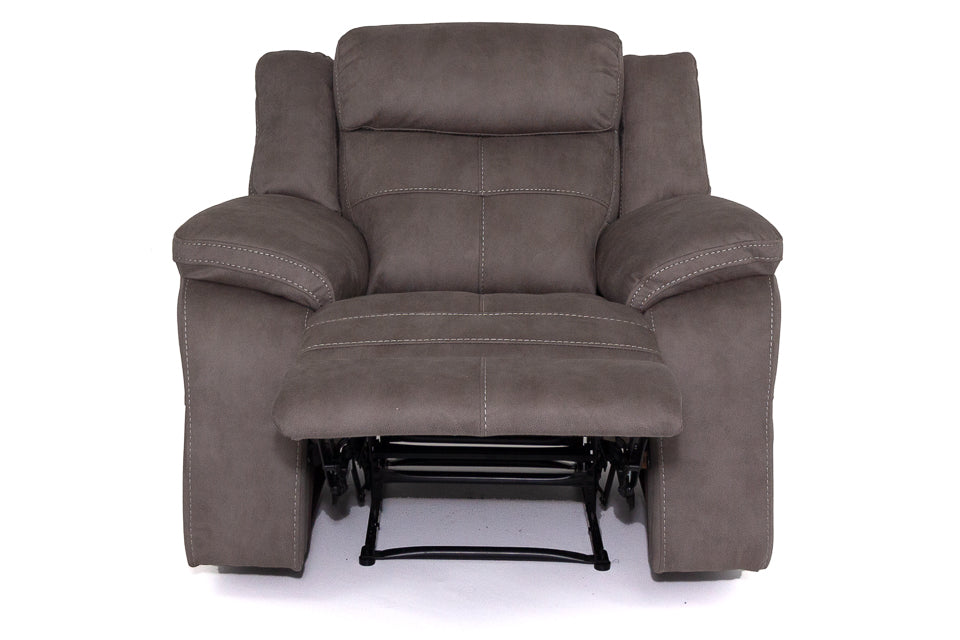 Yvette - Grey Manual Recliner